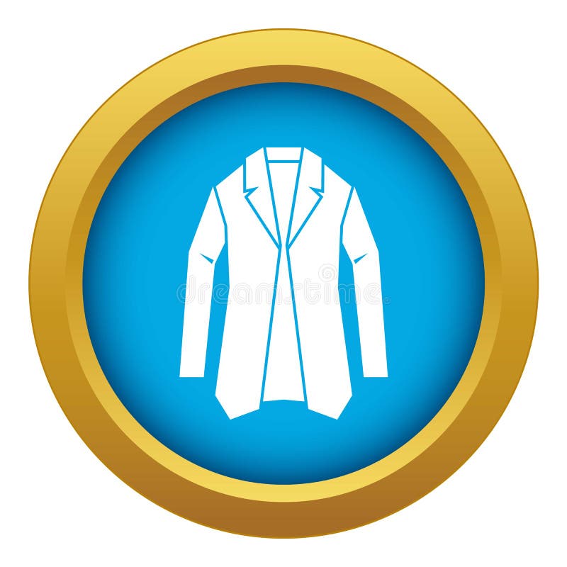 Jacket Icon Blue Vector Isolated Stock Vector - Illustration of logo ...