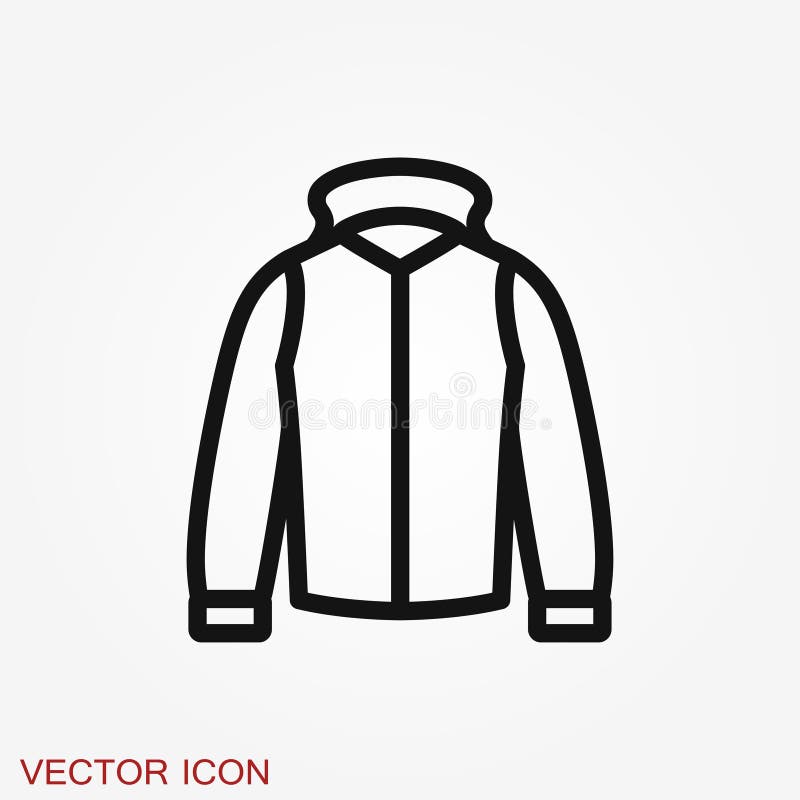 Jacket Icon Vector. Clothes Icon On Background Stock Illustration ...