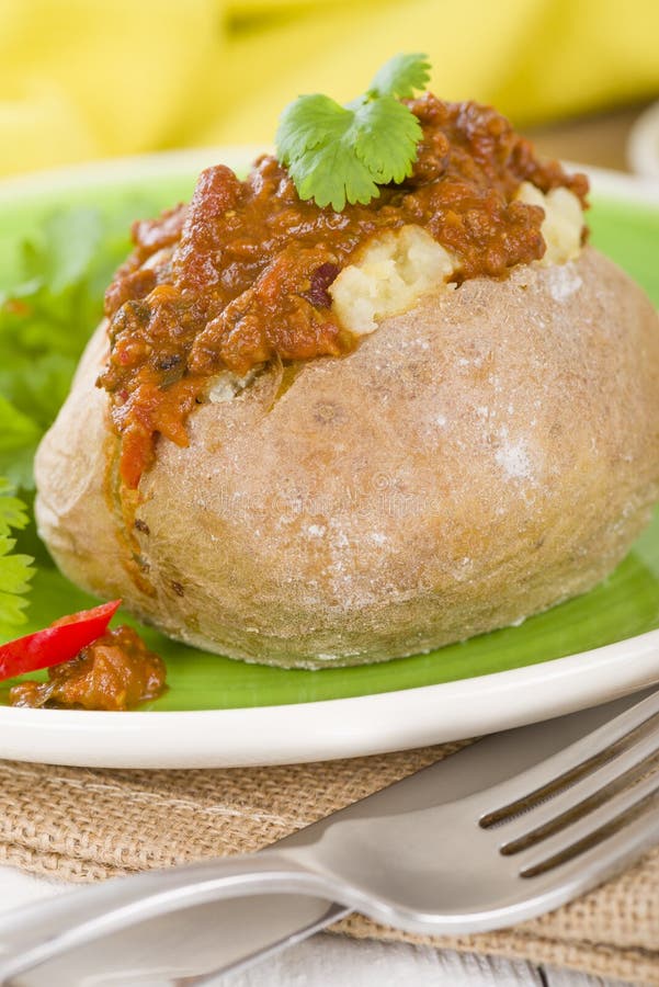 Baked Potato Chilli Con Carne Stock Photos Free & RoyaltyFree Stock