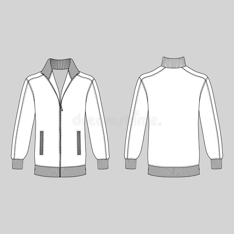 Jacket for Man stock vector. Illustration of zipped, clothing - 17853494