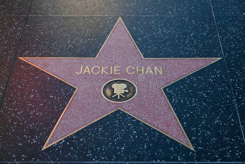 Jackie Chan Hollywood Star foto de stock royalty free Jackie Chan Hollywood Star foto de stock royalty free