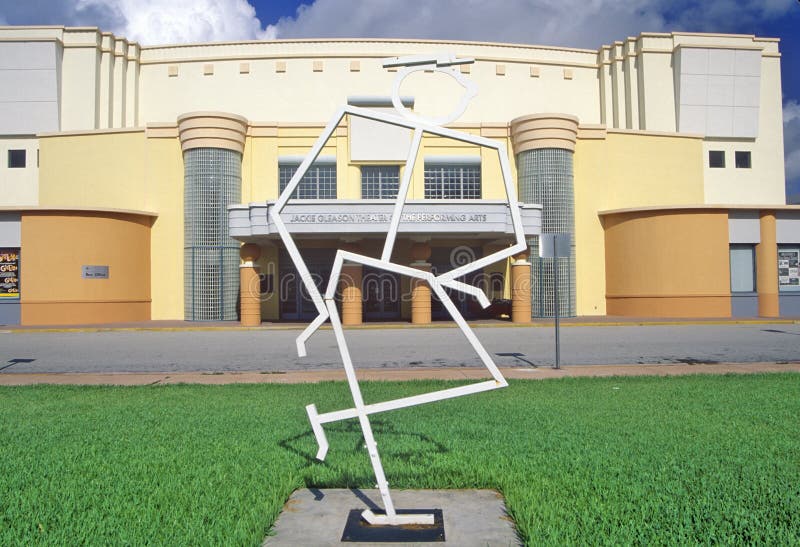 Jackie Gleason Theater der Performing Arten im Kunst-Deco-Bezirk des Südstrandes, Miami Beach, Florida lizenzfreie stockfotografie Jackie Gleason Theater der Performing Arten im Kunst-Deco-Bezirk des Südstrandes, Miami Beach, Florida lizenzfreie stockfotografie