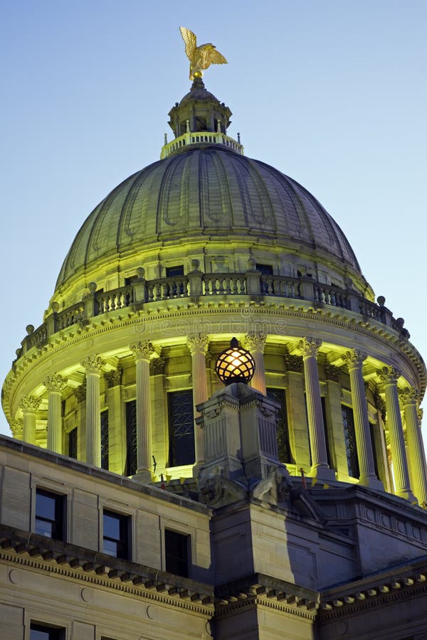 Jackson, Mississippi - entrance to State Capitol Building. Jackson mississippi stock images, royalty-free photos and pictures