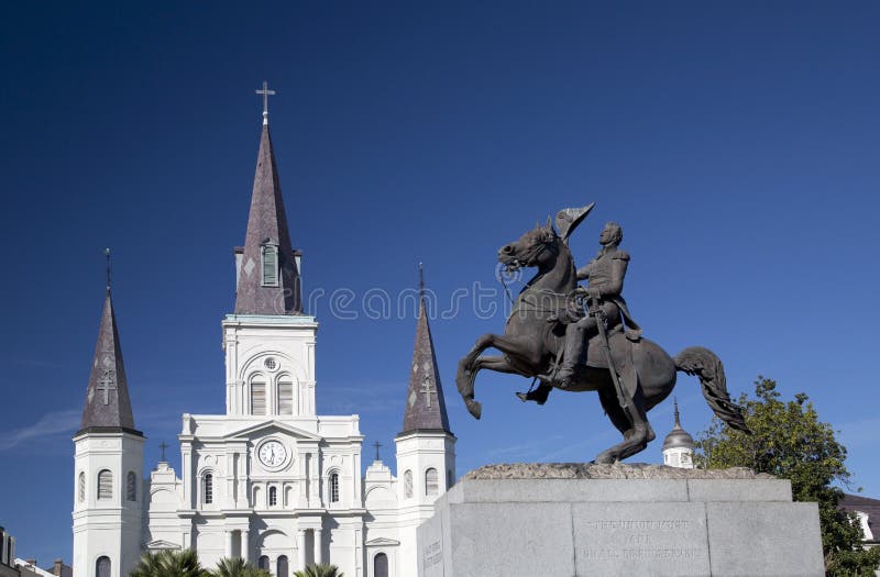 Jackson square in New Orleans