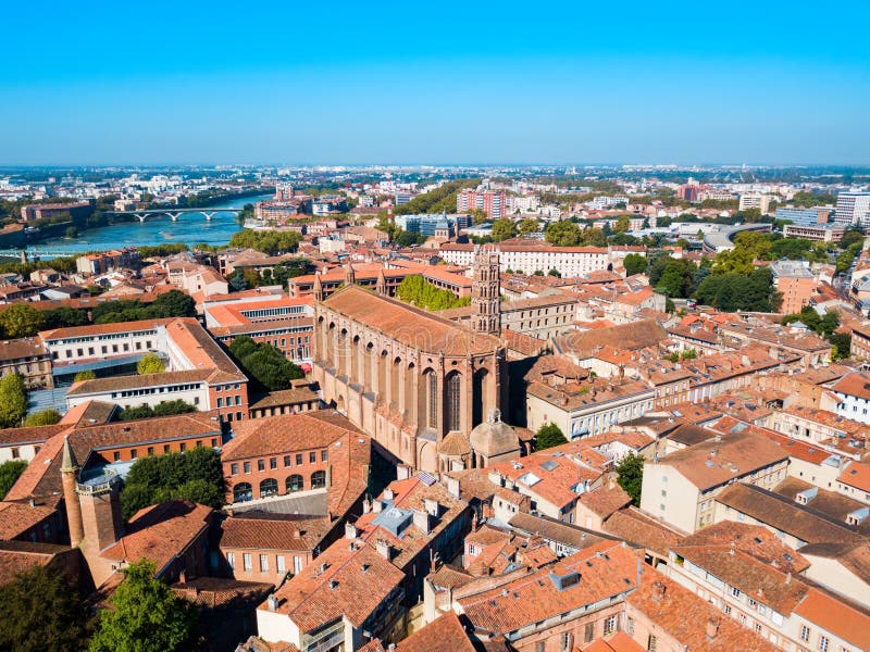 Toulouse Aerial Panoramic View, France Stock Image - Image of building ...