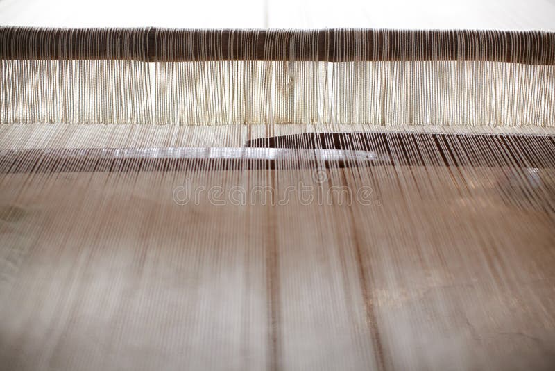 Jacquard loom for hand weaving with woolen threads