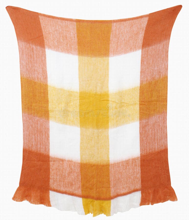 Jacquard and Woven Throw Blanket with High Resolution Stock Image