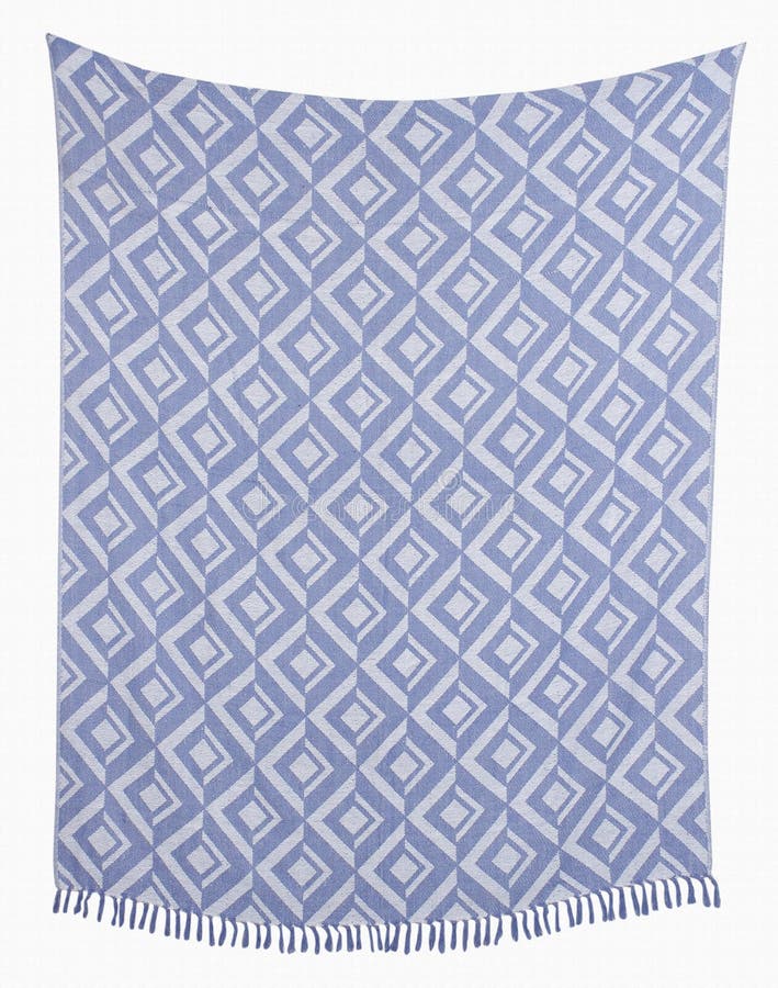 Jacquard and Woven Throw Blanket with High Resolution Stock Photo