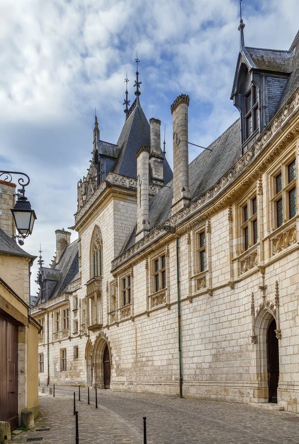 Jacques Coeur palace, Bourges, Γαλλία στοκ εικόνα με δικαίωμα ελεύθερης χρήσης