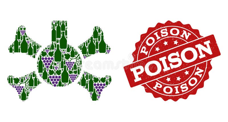 Jadu Kolbiasty skład wino butelki, winogrono i Grunge znaczek ilustracja wektor Jadu Kolbiasty skład wino butelki, winogrono i Grunge znaczek ilustracja wektor