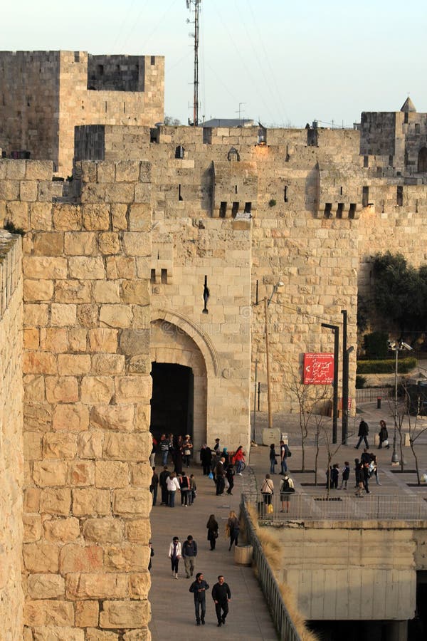 View Of The Jaffa Gate In Jerusalem Editorial Photo Image of aqsa