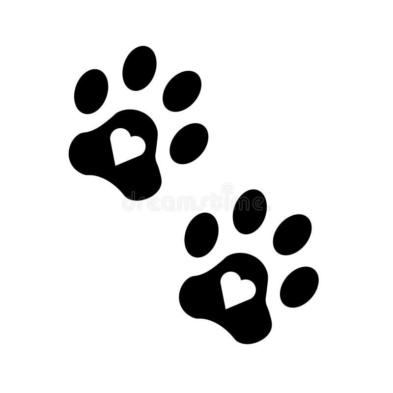 Jag älskar hundlogotyp vektor illustrationer