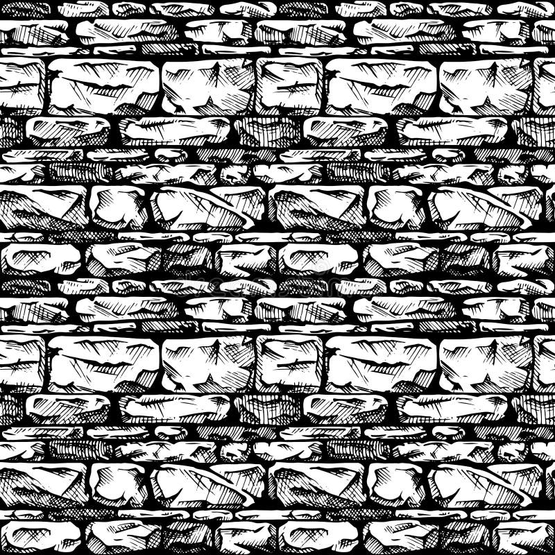 Jagad textur för ashlarstenvägg stock illustrationer