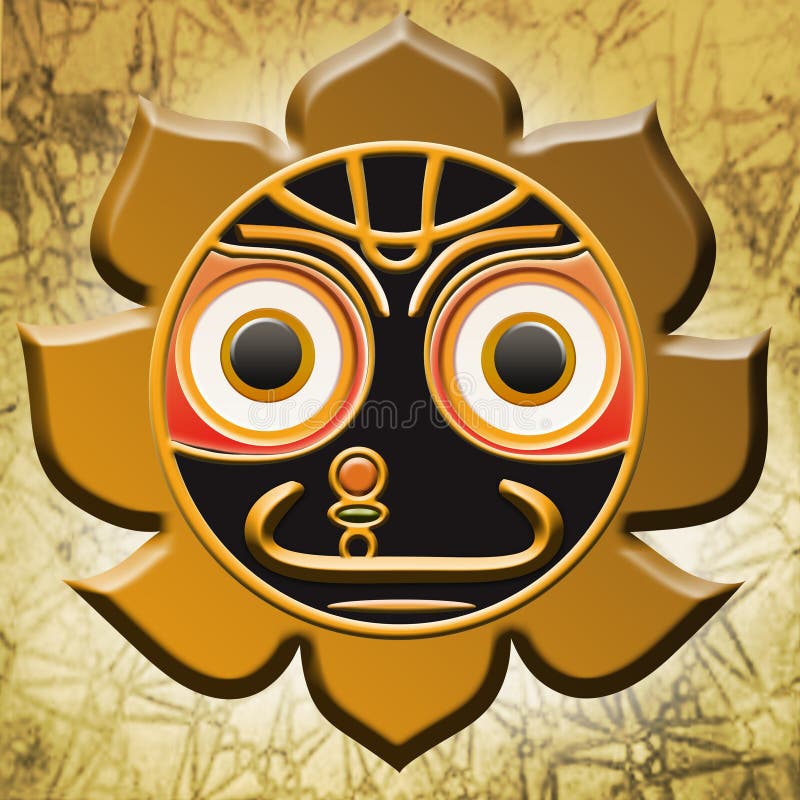 Jagannath symbol stock illustration. Illustration of lord 12158860