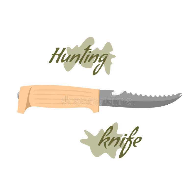 Jagdmesserillustration stock abbildung Jagdmesserillustration stock abbildung