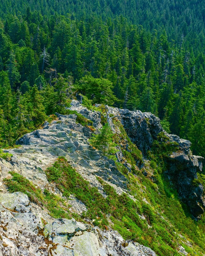 Jagged Narrow Rocky Ridge stock photo. Image of crumbling 43221646