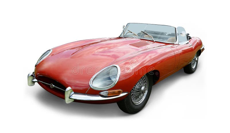  Jaguar E-typ royaltyfria bilder