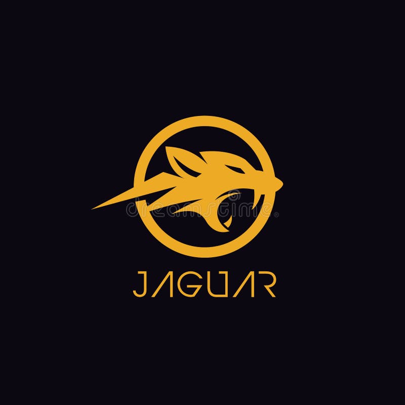 Jaguar Head Logo Strong and Simple Design Stock Vector - Illustration ...