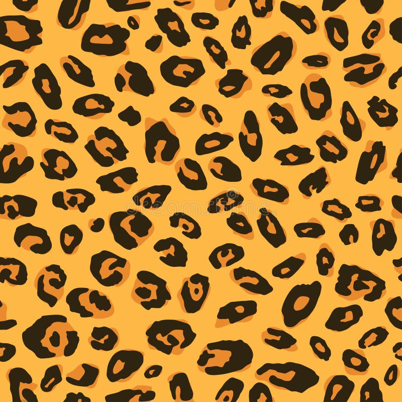 Jaguar Or Leopard Skin Pattern, Repeating Seamless Texture. Animal