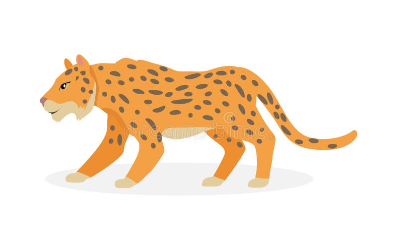 Jaguar on the prowl, 3d CG stock illustration. Illustration of forest ...