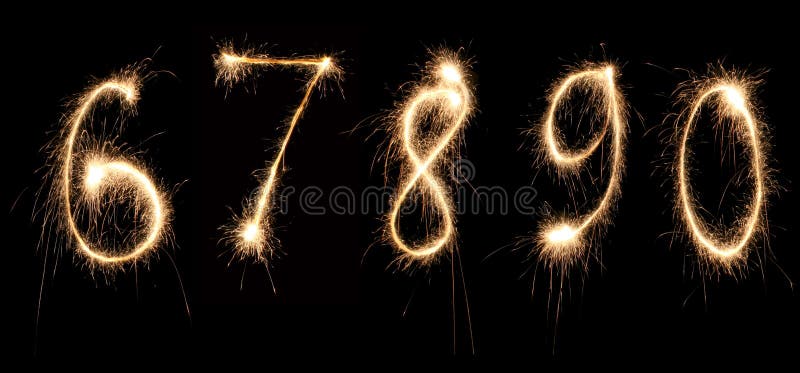 Jahrestag nummeriert Sparkler 2 stockfoto Jahrestag nummeriert Sparkler 2 stockfoto
