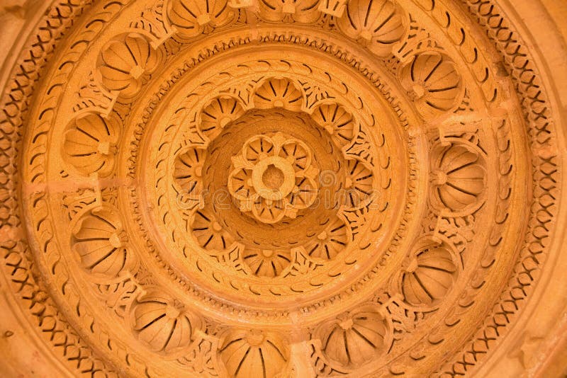 Jain temple of amar sagar stock photography