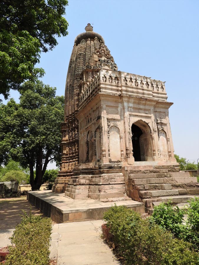 Jain świątynie w Khajuraho Wschodnia grupa Khajuraho świątynie, Madhya Pradesh, India obrazy stock Jain świątynie w Khajuraho Wschodnia grupa Khajuraho świątynie, Madhya Pradesh, India obrazy stock