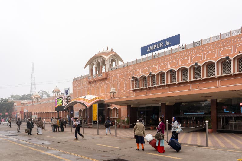 Jaipur Junction Railway Station in Rajasthan, India Editorial Stock