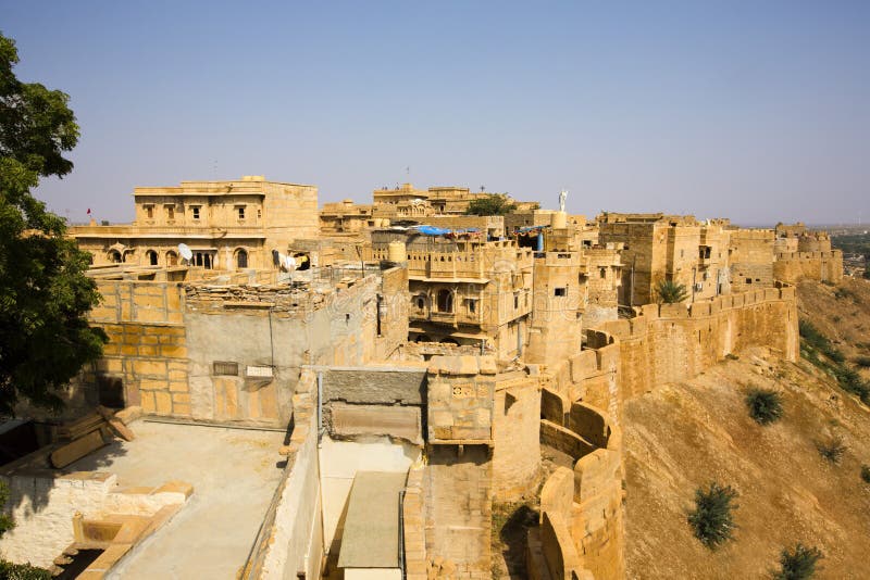 Ansicht Von Jaisalmer Stadt Von Jaisalmer Fort, Rajasthan, Indien