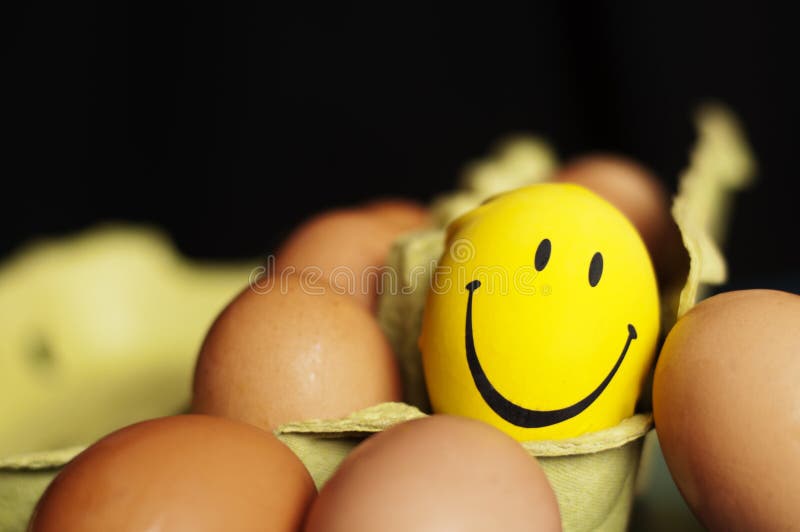 Jajka i smiley obraz royalty free Jajka i smiley obraz royalty free