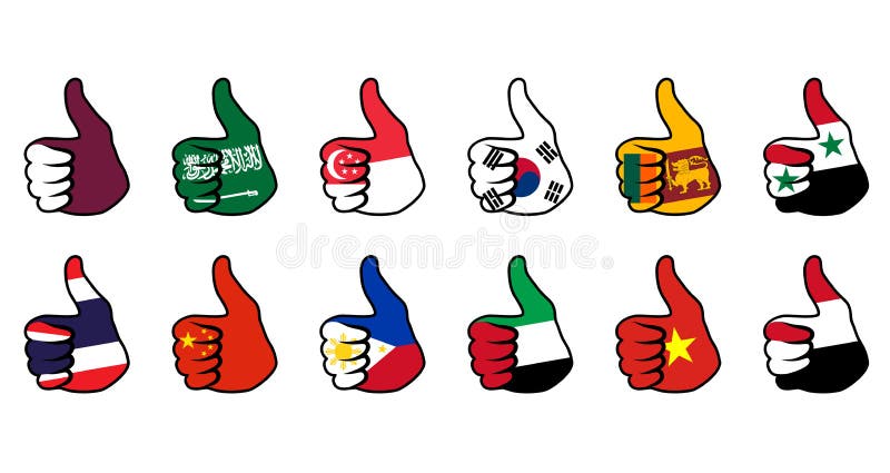 Jak symbol z flaga royalty ilustracja Jak symbol z flaga royalty ilustracja