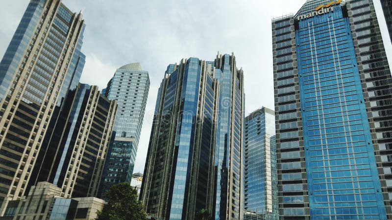 Jakarta skyscrapers editorial image. Image of impressive - 134560005