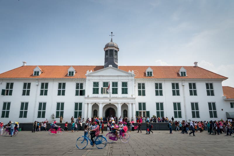 Jakarta historiemuseum, förr Stadhuis i den gamla staden Jakarta royaltyfria foton Jakarta historiemuseum, förr Stadhuis i den gamla staden Jakarta royaltyfria foton