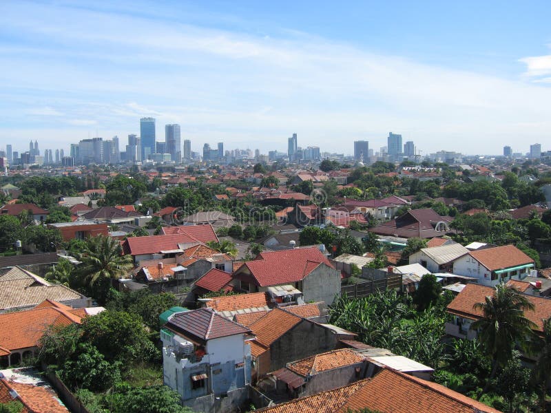 Jakarta in Indonesia stock images