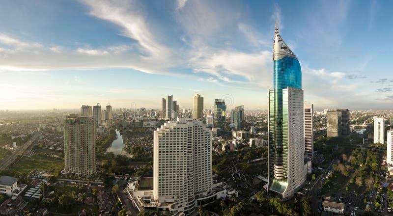 Jakarta panoramic cityscape