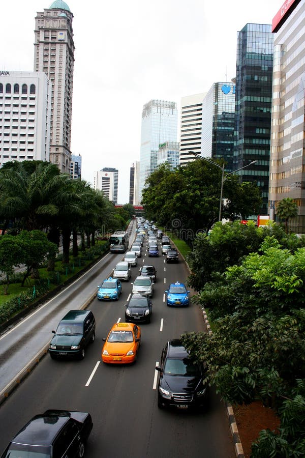 Jakarta Stadt  Panorama In Indonesien  Redaktionelles 