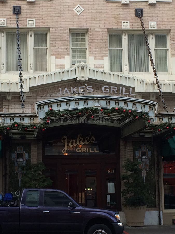 Jake s Grill editorial stock image. Image of west, portland 47930074