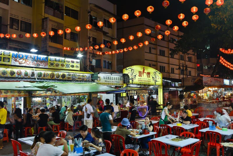 Jalan Alor Night Market Kuala Lumpur Malaysia Editorial Photography