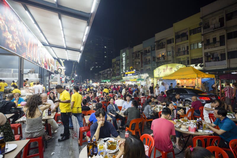 Jalan Alor Night Market Kuala Lumpur Malaysia Editorial Stock Image