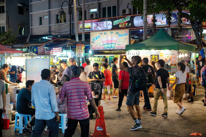 Jalan Alor Street Food Night Market Editorial Stock Photo - Image of