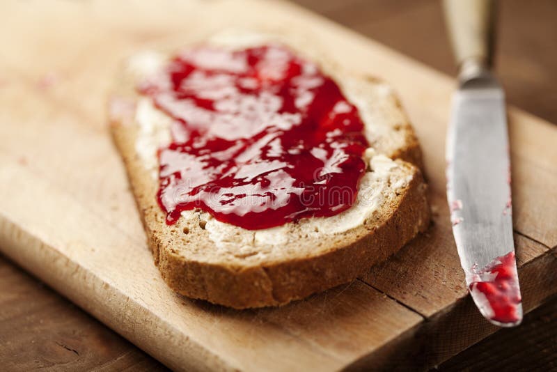 Jam on bread