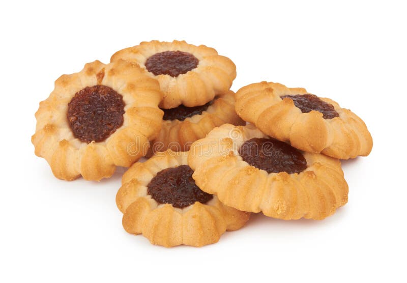 Jam ring biscuit stock image. Image of crunchy, brown 253448745