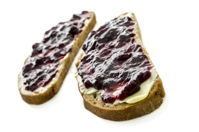 Breakfast with Jam Sandwich Stock Image Image of plate, delicious