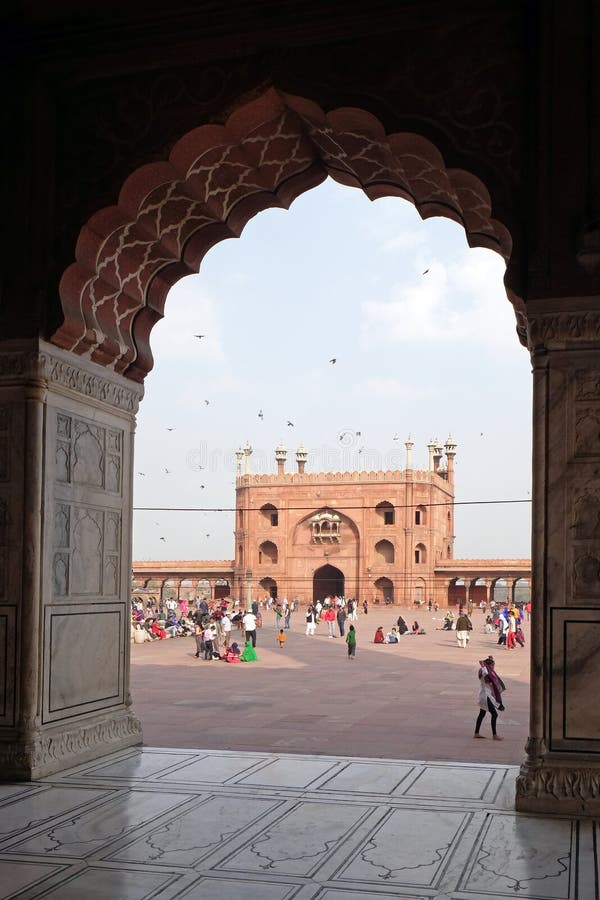 Jama Masjid Mosque, Delhi editorial photography. Image of asia - 96569407