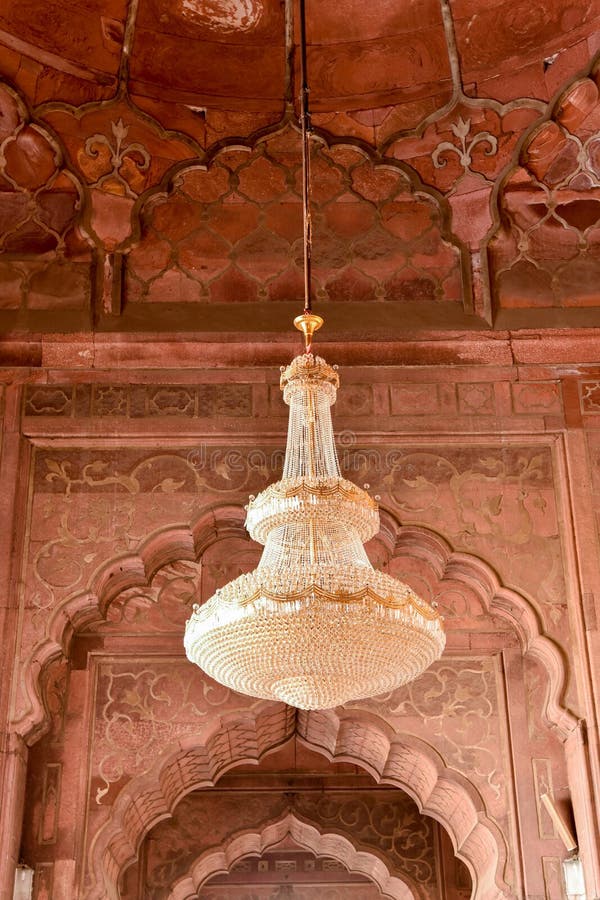 Jama Masjid Mosque Interior Stock Image - Image of craft, green: 48103185