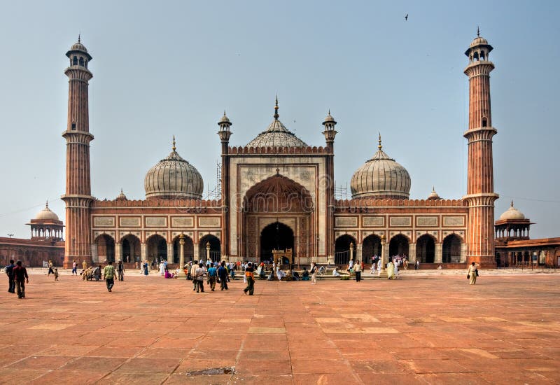 Jama Masjid, old Delhi, India. royalty free stock photo Jama Masjid, old Delhi, India. royalty free stock photo