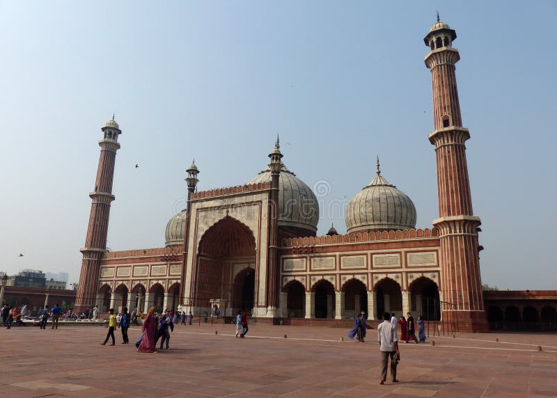 Jama Masjid, Oud Delhi redactionele foto. Image of delhi 62415226