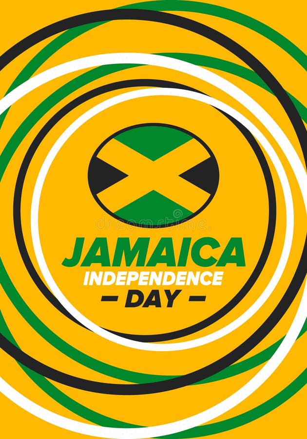 Jamaica Independence Day. Independence of Jamaica. Holidayy of Freedom