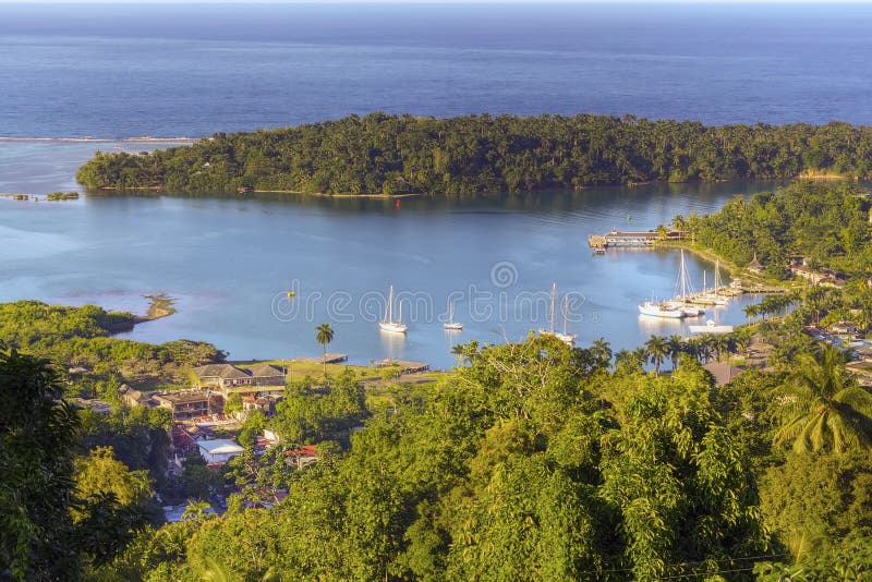 Jamaica, Port Antonio stock photo. Image of aerial, exotic 19633502