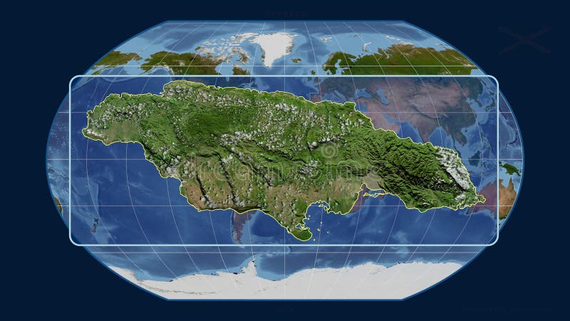 Satellite View Of Jamaica Jamaica - Satellite. Kavrayskiy, Centered Stock Illustration - Illustration  Of Globe, Centered: 188024689
